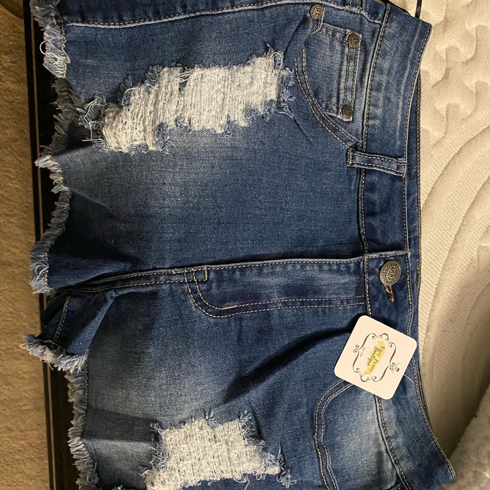 Distressed shorts